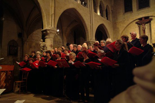 Le choeur en concert, septembre 2007.